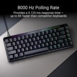 ROG Falchion Ace HFX 65% Compact Gaming Keyboard with Pre-Lubricated ROG HFX Magnetic Switches, Quick Shot Lever, 8000Hz Polling Rate, Three-Layer Dampening Foam, - Image 4