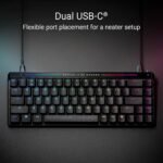 ROG Falchion Ace HFX 65% Compact Gaming Keyboard with Pre-Lubricated ROG HFX Magnetic Switches, Quick Shot Lever, 8000Hz Polling Rate, Three-Layer Dampening Foam, - Image 6