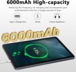Raemond 10 Inch Android 15 Tablet with 24GB RAM + 128GB ROM, 6000mAh, Octa-Core, 1280 x 800, Dual Camera 5MP+8MP, Tablet with, (1TB Expansion) - Imagen 6