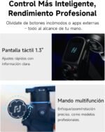 FeiyuTech SCORP Mini 3 Kit – All-in-One Stabilizer with AI Tracking, 2 kg Load and 1.3" Screen – Ideal for TikTok/Youtube/Vlogs – Compatible with Cameras, iPhone and Action Cameras - Image 7