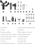 FeiyuTech SCORP Mini 3 Kit – All-in-One Stabilizer with AI Tracking, 2 kg Load and 1.3" Screen – Ideal for TikTok/Youtube/Vlogs – Compatible with Cameras, iPhone and Action Cameras - Image 9