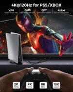 Silkland HDMI 2.1 10K 8K Cable, 1m Certified, PS5 4K@120Hz/144Hz, eARC HDR10 Dolby Atmos DTS:X HDCP2.3 For HDTV/Soundbars/Blu-ray/Projector/Laptop/Display/PC/Switch - Image 3