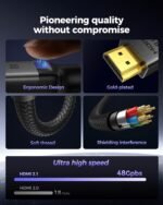 Silkland HDMI 2.1 10K 8K Cable, 1m Certified, PS5 4K@120Hz/144Hz, eARC HDR10 Dolby Atmos DTS:X HDCP2.3 For HDTV/Soundbars/Blu-ray/Projector/Laptop/Display/PC/Switch - Image 5