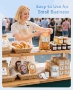 NIIMBOT B1 Label Maker with 1 Roll Label Paper, Bluetooth Label Printer, 20-50mm Printing Width, Compatible with iOS and Android, Light Blue - Image 4