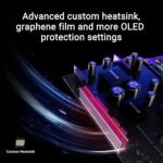 ASUS ROG Swift 32" 4K OLED Gaming Monitor (PG32UCDM) - UHD (3840x2160), QD-OLED, 240Hz, 0.03ms, G-SYNC Compatible, Custom Heatsink, Graphene Film, 99% - Imagen 5