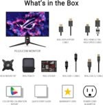 ASUS ROG Swift 32" 4K OLED Gaming Monitor (PG32UCDM) - UHD (3840x2160), QD-OLED, 240Hz, 0.03ms, G-SYNC Compatible, Custom Heatsink, Graphene Film, 99% - Imagen 7