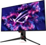 ASUS ROG Swift 32" 4K OLED Gaming Monitor (PG32UCDM) - UHD (3840x2160), QD-OLED, 240Hz, 0.03ms, G-SYNC Compatible, Custom Heatsink, Graphene Film, 99% - Imagen 8