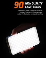 Luz Portátil para Selfies para iPhone: 90 Luces LED de Relleno de Teléfono, Anillo de Luz para Imagen de Cámara, Fotos de Maquillaje, Videoconferencias, Uso de Laptop, Reuniones de Zoom - Imagen 3