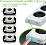 Mcbazel Ventilador para soporte de enfriamiento Xbox Series S con indicador LED / dos puertos USB (solo para Xbox Series S) - Imagen 5