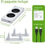 Mcbazel Ventilador para soporte de enfriamiento Xbox Series S con indicador LED / dos puertos USB (solo para Xbox Series S) - Imagen 6