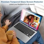 Procase 2 Pieces Screen Protector for MacBook Pro 13/MacBook Air 13, Tempered Glass Screen Protector for MacBook Air 13/Pro 13 Inch - Imagen 8