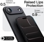 JETech Magnetic Slim Case for iPhone Air, Compatible with MagSafe, Ultra Thin Lightweight Minimalist Matte Finish Case with Full Camera Lens Protection (Black) - Image 4