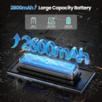 Phomemo M834 Thermal Printer A4, Wireless Portable Printer, Smartphone Connection by Bluetooth, Supports A4 Thermal Paper, with Carrying Case and 4 Rolls of Thermal Paper, Black - Image 6