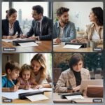 Phomemo M834 Thermal Printer A4, Wireless Portable Printer, Smartphone Connection by Bluetooth, Supports A4 Thermal Paper, with Carrying Case and 4 Rolls of Thermal Paper, Black - Image 7