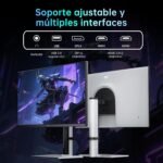 KTC Mini LED Monitor | 27 Inches | 2K@180Hz QHD 2560x1440P | VESA Display HDR1400 | 1ms | Adaptive Sync | 148% sRGB | HDMIx2, DPx1 | Vertical and Wall Mount Bracket | White M27T6 - Imagen 8