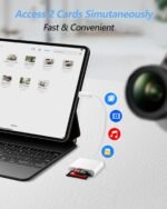 SD Card Reader USB C Adaptator Micro SD Card Reader USB C 3.0 Adapter SD Cards Compatible with Phone 15/16 Pro MAX, Galaxy S24, MacBook Pro/Air etc. - Imagen 4