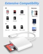 SD Card Reader USB C Adaptator Micro SD Card Reader USB C 3.0 Adapter SD Cards Compatible with Phone 15/16 Pro MAX, Galaxy S24, MacBook Pro/Air etc. - Imagen 6