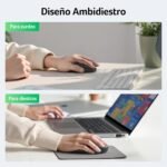 acer Bluetooth Mouse, Portable Wireless 1600 dpi Dual Mode for 3 Devices (2×BT5.2 + 2.4GHz), Silent Click for Laptops, Compatible with Windows, macOS and Android-Black - Imagen 5