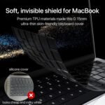 Soonjet Premium Keyboard Protector for MacBook Air 15 inch 13.6 inch MacBook Pro 14 inch 16 inch Ultra Thin Keyboard Cover Compatible with M2 M3 Chip Pro/Max 2021 Models - Imagen 3