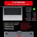 Soonjet Premium Keyboard Protector for MacBook Air 15 inch 13.6 inch MacBook Pro 14 inch 16 inch Ultra Thin Keyboard Cover Compatible with M2 M3 Chip Pro/Max 2021 Models - Imagen 6