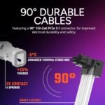 Cooler Master V850 SFX Gold White Edition Full Modular, 850W, 80+ Gold Efficiency, ATX Support Included, Silent FDB Fan, SFX Form Factor, 10-Year Warranty - Imagen 4