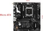 Asrock B850M-X R2.0, AMD B850, AM5, Micro ATX, 2 DDR5, HDMI, DP, 2.5G LAN, 2X M.2 - Imagen 3