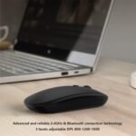 Wireless Bluetooth Mouse for Apple iPad iPhone MacBook Android Samsung Tablet Phone Dual Mode Rechargeable 2.4G Laptop Computer Mice for Windows Laptop PC Mac Desktop USB Receiver - Image 5