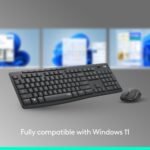 Logitech MK295 - Ratón inalámbrico y Teclado Combinado con tecnología SilentTouch, Almohadilla numpad Completa, Seguimiento óptico avanzado, sin demora, inalámbrico, 90% Menos Ruido, Blanco Roto - Image 9
