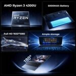 Laptop 15.6" FHD | 4300U (up to 3.7GHz) Exceeds 3500U/3200U/N150/N95, 16GB RAM, 512GB SSD, WiFi 5, BT 5.0, USB 3.2×3, 5000mAh Battery | Ideal for Office and Studies - Imagen 4