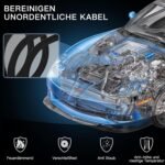 AGPTEK 13mm-6.1m Cable Organizer, Auto Cable Sleeve, Collect Cables Close, Flexible Trimmable Woven Cable Liner, Suitable for Desk, TV, Floor, Black - Imagen 3