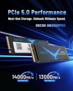 2TB PCIe 5.0x4 M.2 2280 SSD,up to 14000/13000MB/s Read/Write Gen5 NVMe 3D TLC NAND High Performance Internal Solid State Drive for AI, Gaming, PC, Laptop Applications - Image 4