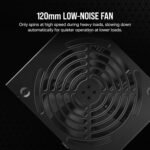 CORSAIR CX750 80 Plus Bronze Low Noise Non-Modular ATX Power Supply 750W - NA - Black - Image 4
