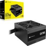 CORSAIR CX750 80 Plus Bronze Low Noise Non-Modular ATX Power Supply 750W - NA - Black - Image 8