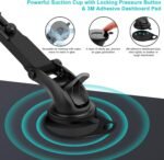 Car Dashboard and Tablet Mount, 360° Rotation Window Mount for iPad Pro 12.9/11/10.5/9.7/Air/Mini, Samsung Galaxy Tab, Tablets and Phone 4.7-12.9 inch, Suction Cup - Imagen 6