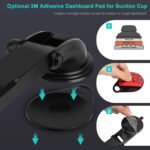 Car Dashboard and Tablet Mount, 360° Rotation Window Mount for iPad Pro 12.9/11/10.5/9.7/Air/Mini, Samsung Galaxy Tab, Tablets and Phone 4.7-12.9 inch, Suction Cup - Imagen 7