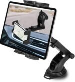 Car Dashboard and Tablet Mount, 360° Rotation Window Mount for iPad Pro 12.9/11/10.5/9.7/Air/Mini, Samsung Galaxy Tab, Tablets and Phone 4.7-12.9 inch, Suction Cup - Imagen 9