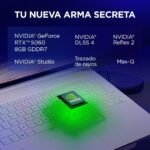 Lenovo Legion 7 Gen 10 Gaming Notebook IA 16 inch OLED (Intel Core Ultra 9 275HX, NVIDIA GeForce RTX 5060, 32 GB RAM, 1 TB SSD, 240 Hz, Wi-Fi 7, No Operating System) QWERTY RGB Spanish – White - Imagen 7