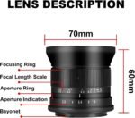7Artisans 12mm F2.8 Mark Ⅱ Ultra Wide Angle APS-C Manual Focus Prime Lens Compatible with Canon R Mount Mirrorless EOS R/EOS R3/EOS RP/EOS R5/EOS R6 Cameras - Image 5