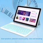 Android 13 Tablet with Keyboard, 2024 10 inch 2-in-1 Tablets, 1.8GHz Quad-Core Processor, 8GB RAM+64GB ROM + 512GB Expansion Tablet, Case/Mouse/Pencil - Image 7