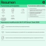 HP Smart Tank 5105 Wi-Fi Multifunction Ink Printer, with Refillable Reservoir, Includes Ink for Printing Up to 3 Years - Imagen 6