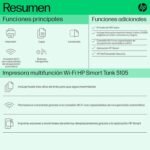 HP Smart Tank 5105 Wi-Fi Multifunction Ink Printer, with Refillable Reservoir, Includes Ink for Printing Up to 3 Years - Imagen 9