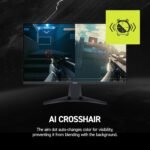 MSI mag 245F X24 Gaming Monitor 24" 1920 x 1080 (FHD), 240 Hz, FreeSync Premium, HDR Support, HDMI, VGA Port, VESA Mount, Tilt, 4-Side 0.5ms Slim Frame, Black - Imagen 3