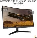 ASUS TUF Gaming Curved 27" 1080P Monitor (VG27VQM1B) - Full HD, 1500R, 280Hz, 1ms, Motion Blur Extreme Low, FreeSync Premium, Shadow Boost, Eye Care, 90% DCI-P3, - Image 4