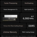 TEAMGROUP T-Create Expert CL30 32GB (2x16GB) 10L DDR5 Overclocking Kit 6000MHz (PC5-48000) Intel XMP 3.0 and AMD Expo Black RAM Memory Module Compatible - CTCED532G6000HC30DC01 - Imagen 3