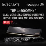 TEAMGROUP T-Create Expert CL30 32GB (2x16GB) 10L DDR5 Overclocking Kit 6000MHz (PC5-48000) Intel XMP 3.0 and AMD Expo Black RAM Memory Module Compatible - CTCED532G6000HC30DC01 - Imagen 4