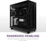 NZXT H6 Flow ATX Gaming PC Case | Mid-Tower Compact Dual Camera | High Performance Ventilation Panels | Includes 3 120mm Fans | Black | CC-H61FB-01 - Image 3