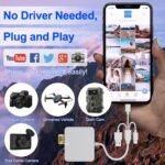 Lector adaptador Memory Stick Pro Duo: lector de tarjetas SD/TF/MS/CF/XD 5 en 1 para iPhone/ordenador/dispositivo USB-C, lector de tarjetas XD Lightning+USB A+USB C de aluminio - Imagen 6