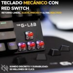 The G-Lab - Keyz Mercury TKL Mechanical Gaming Keyboard USB - TKL Format, Spanish Layout, RGB LED, Programmable - Gaming Keyboard, Outemu Red Switch - PC/PS4/PS5 - New - Imagen 5