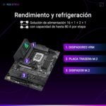 ASUS ROG Strix B860-F Gaming WiFi, ATX Motherboard, Advanced AI Ready, 16+1+2+1 Power Stages, DDR5 Slots, PCIe 5.0, Four M.2 Slots, WiFi 7, Aura Sync RGB Lighting - Imagen 5