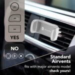 cellularline | Car Holder - Universal | Super Colourful Smartphone Car Mount - Attachment in the Car by Hook to Air Vents - 360° Rotatable - White - Imagen 3